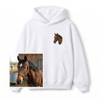 Buzo con Capucha Caballo Bordado
