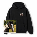 Buzo con Capucha Caballo Bordado