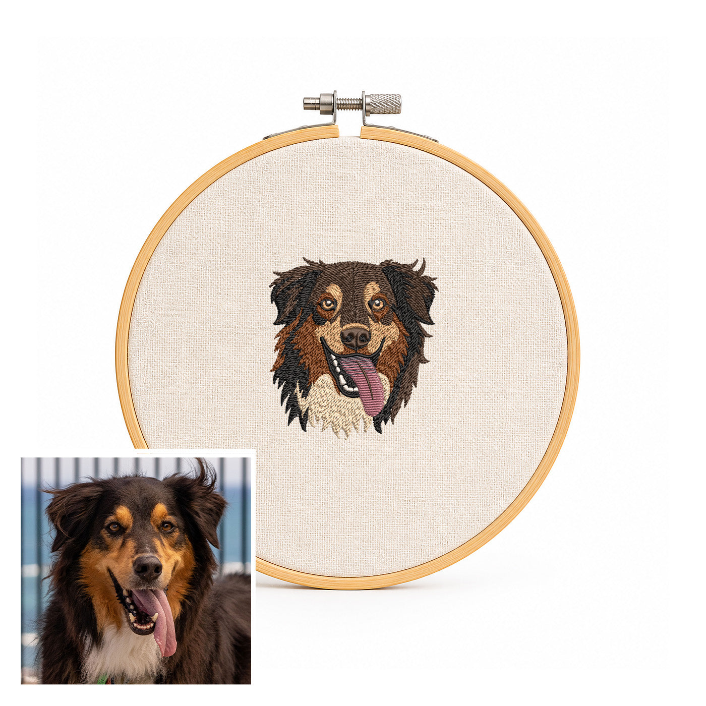 Bastidor Personalizado Recuerdo Mascota Bordado