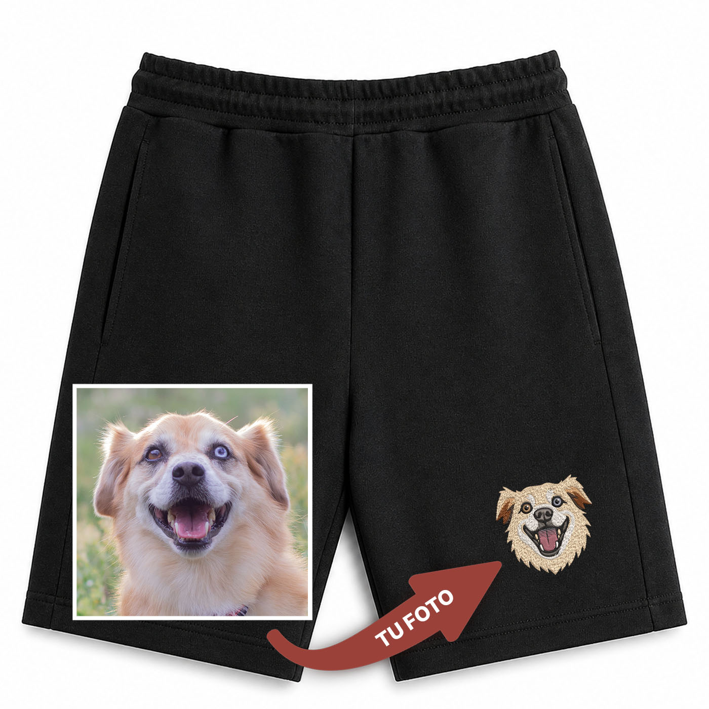 Bermuda Bordada con tu Perro o Gato.