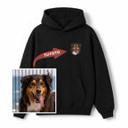 Buzo con capucha bordado con tu mascota