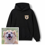 Buzo con capucha bordado con tu mascota