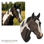 Gorra bordada con la imagen de tu caballo