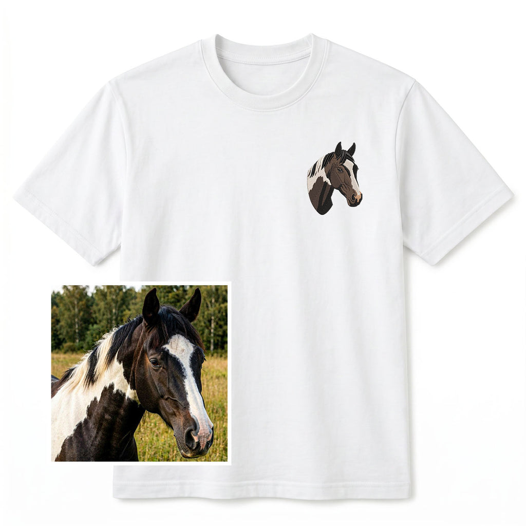 Remera Caballo Bordado