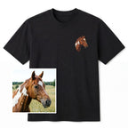Remera Caballo Bordado