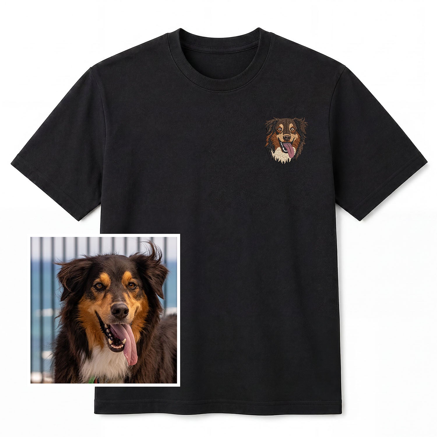 Remera bordada personalizada con tu Caballo