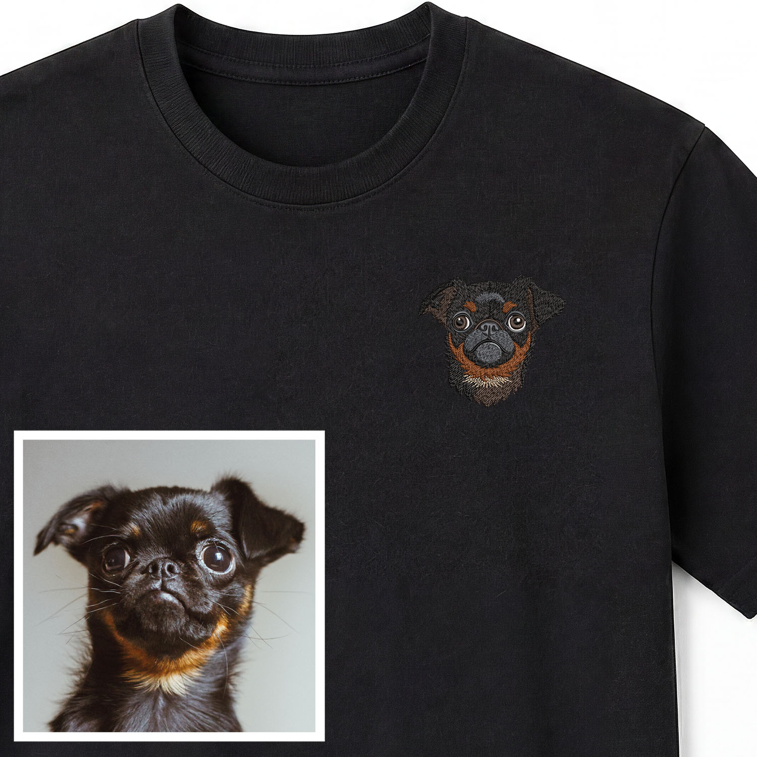 Remera bordada personalizada con tu Caballo